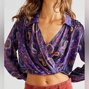 Free People Lana Printed Top